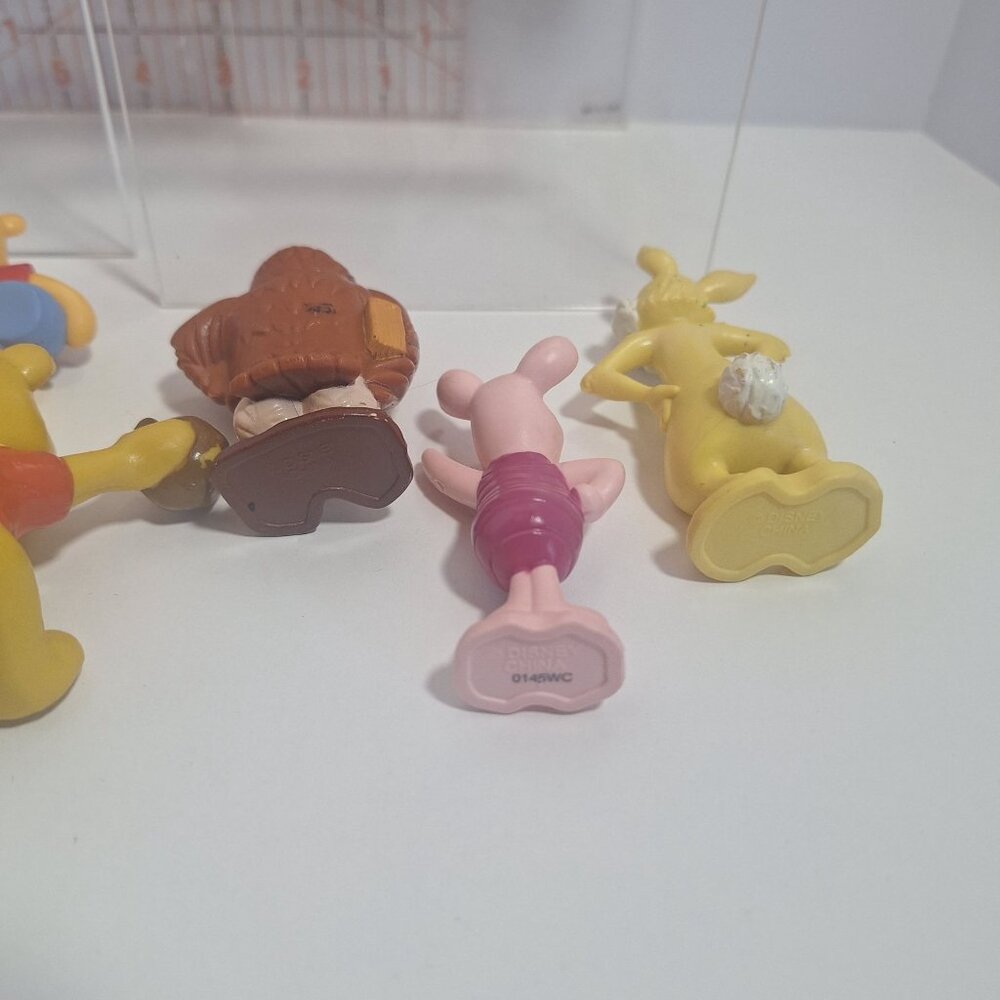 Winnie The Pooh Friends PVC 10 Figure Lot Disney Owl Eeyore Trains Rabbit Piglet - Picture 5 of 12